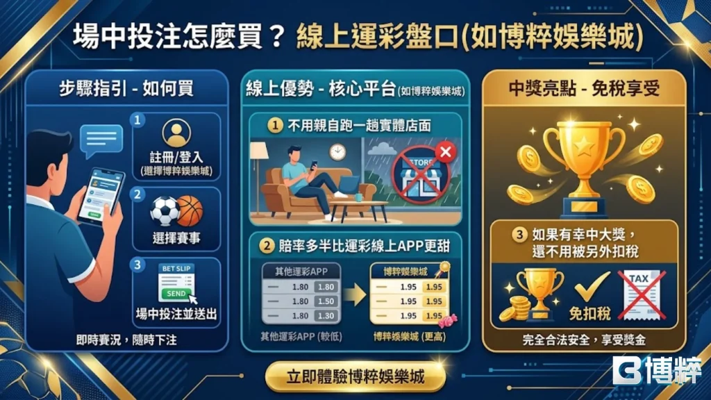 場中投注怎麼買？使用線上運彩更輕鬆